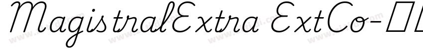 MagistralExtra ExtCo字体转换